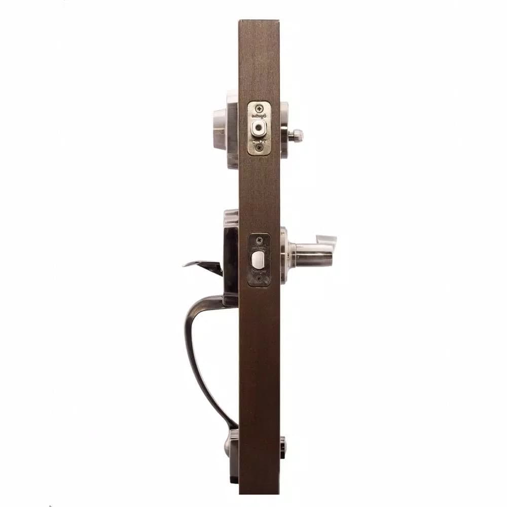 Copper Creek Heritage Antique Nickel Handleset with Waverlie Lever Trim