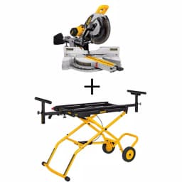 DEWALT 12 in. Sliding Compound Miter Saw with Rolling Stand, 15 Amp, 3800 rpm thumbnail 1