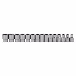 Stanley 15-Piece 1/2 in. Drive Metric Deep Socket Set, 12-Point Professional Grade thumbnail 1