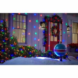 LightShow Projection Snow Flurry Projector with Remote - 61 Holiday Effects, Multi-Color LED thumbnail 2