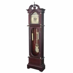 Unbranded 72 in. Traditional Cherry Wood Floor Standing Grandfather Clock with Westminster Chime thumbnail 2