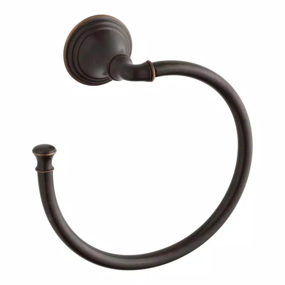 KOHLER Devonshire 3-Piece Bathroom Hardware Set - Towel Bar, Ring & Toilet Paper Holder - Oil-Rubbed Bronze