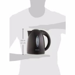 Ovente KP72 1.7L Electric Kettle, 1100W Fast Heating Water Boiler with Auto Shut-Off, Black thumbnail 6