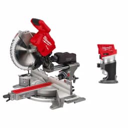Milwaukee M18 FUEL 12 in. Dual Bevel Sliding Compound Miter Saw with Compact Router Kit thumbnail 1