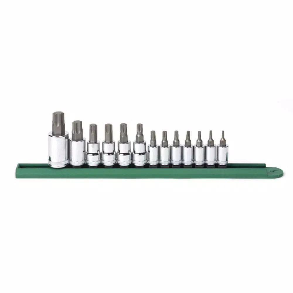 GearWrench 13-Piece Torx Press Fit Bit Socket Set, Chrome Vanadium Steel