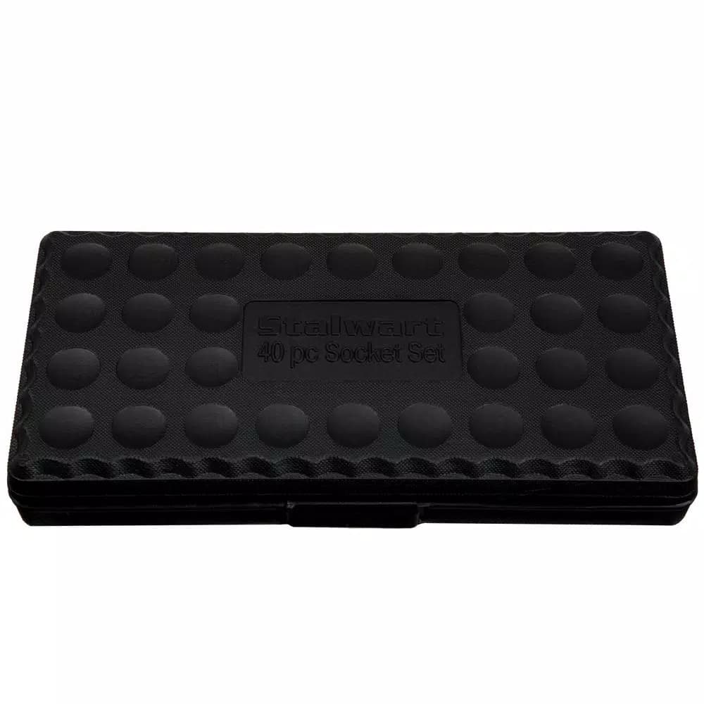 Stalwart 40-Piece SAE and Metric Socket Set with 3/8 in. Drive Ratchet and Carrying Case