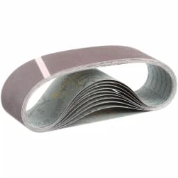 Makita 3 in. x 24 in. 120-Grit Aluminum Oxide Abrasive Belts, 10-Pack thumbnail 1
