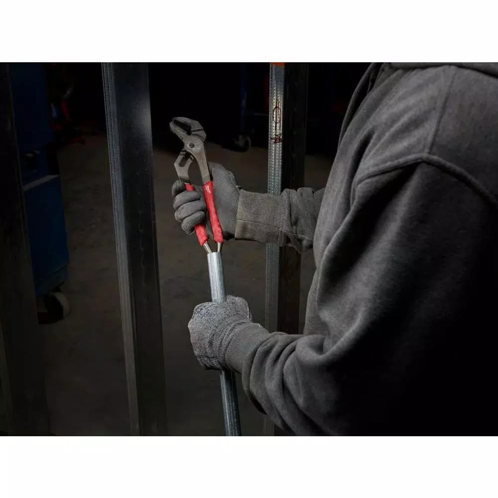 Milwaukee 10 in. Straight-Jaw Ream and Punch Pliers