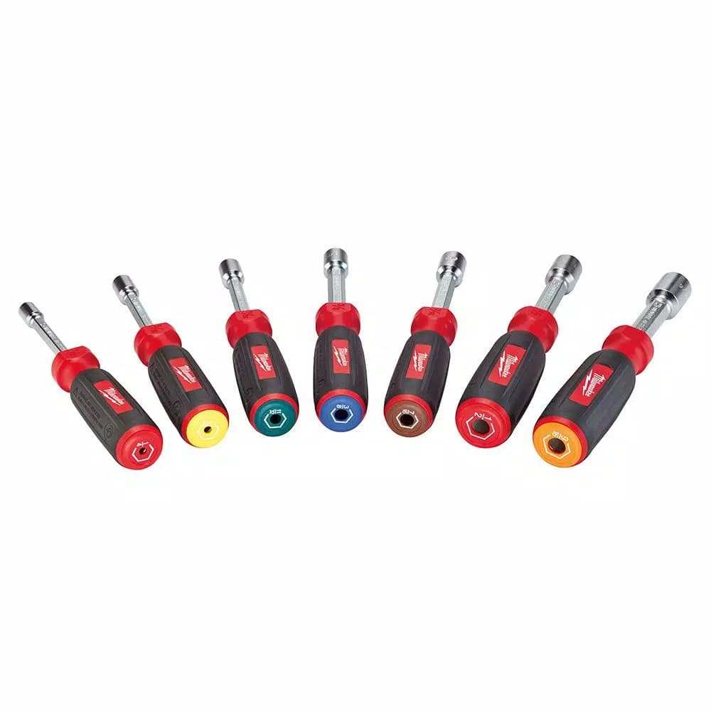 Milwaukee SAE HollowCore Magnetic Nut Driver Set, 7-Piece