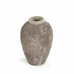 Zentique Grey Stone-Like Textured Small Decorative Table Vase thumbnail 3