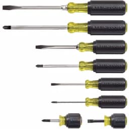 Klein Tools 8-Piece Assorted Screwdriver Set with Cushion Grip Handles thumbnail 1
