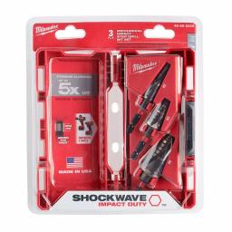 Milwaukee SHOCKWAVE Impact Duty Titanium Step Bit Kit, 3-Piece thumbnail 4