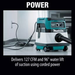 Makita 18V X2 LXT Cordless/Corded 2.1 Gallon Dry Vacuum (Tool Only) thumbnail 10