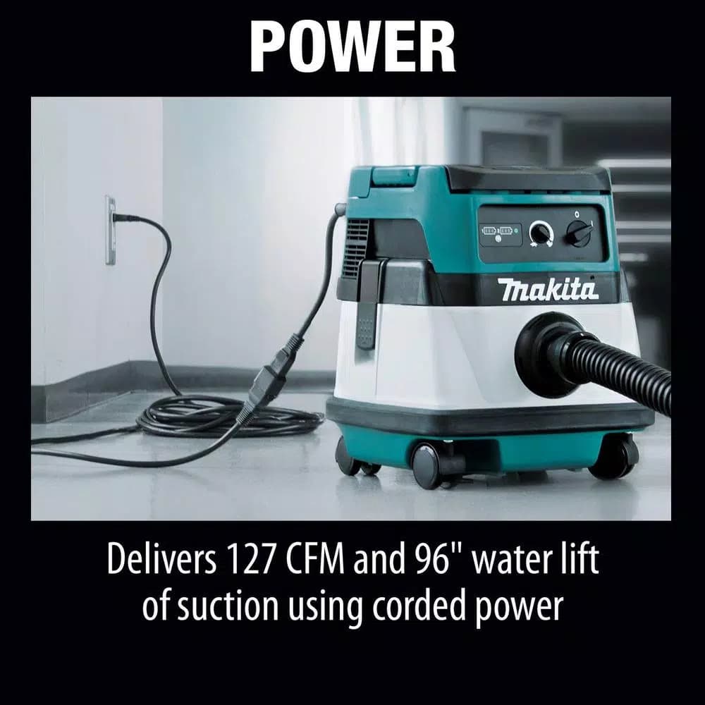 Makita 18V X2 LXT Cordless/Corded 2.1 Gallon Dry Vacuum (Tool Only)
