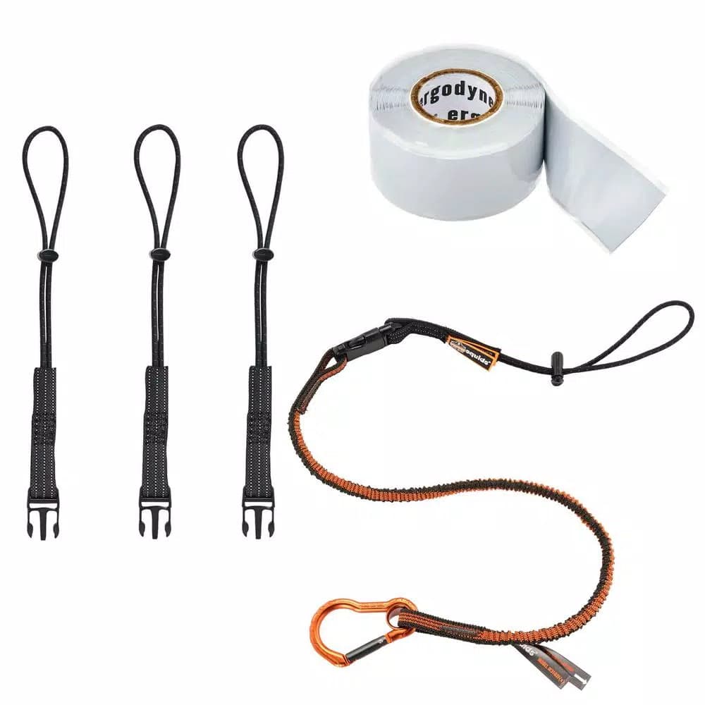 Ergodyne Squids 3181 Tool Tethering Kit with Detachable Lanyard and Elastic Tool Tails