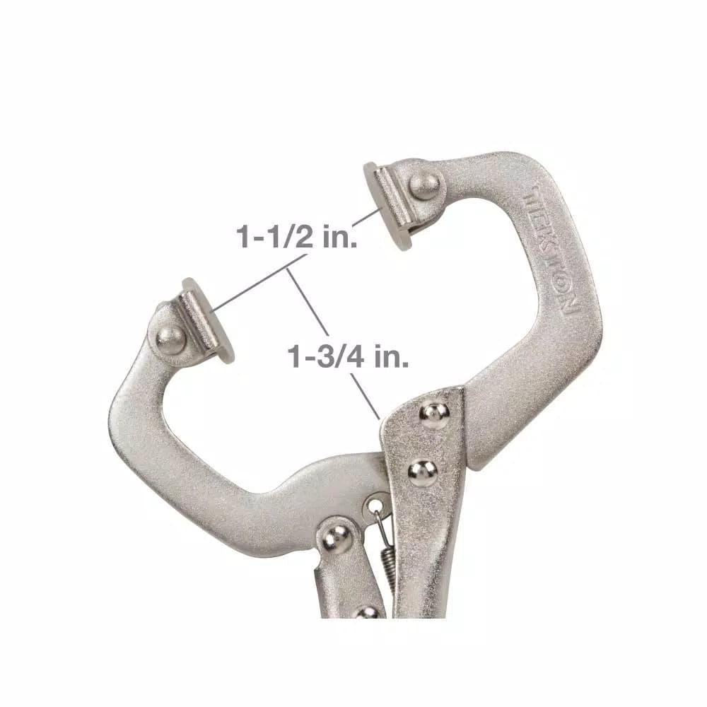 TEKTON 6 in. Swivel Pad Locking C-Clamp