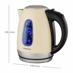 Ovente KS96 1.7L Stainless Steel Electric Kettle, 1100W Rapid Boil, Beige thumbnail 6