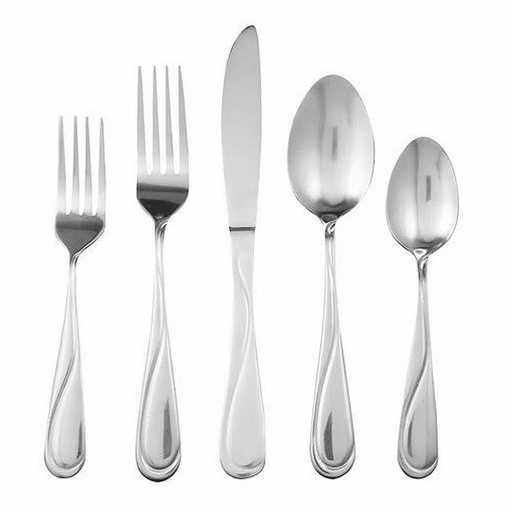 Gibson Home Trillium Plus 24-Piece 18/10 Stainless Steel Flatware Set, Service for 4