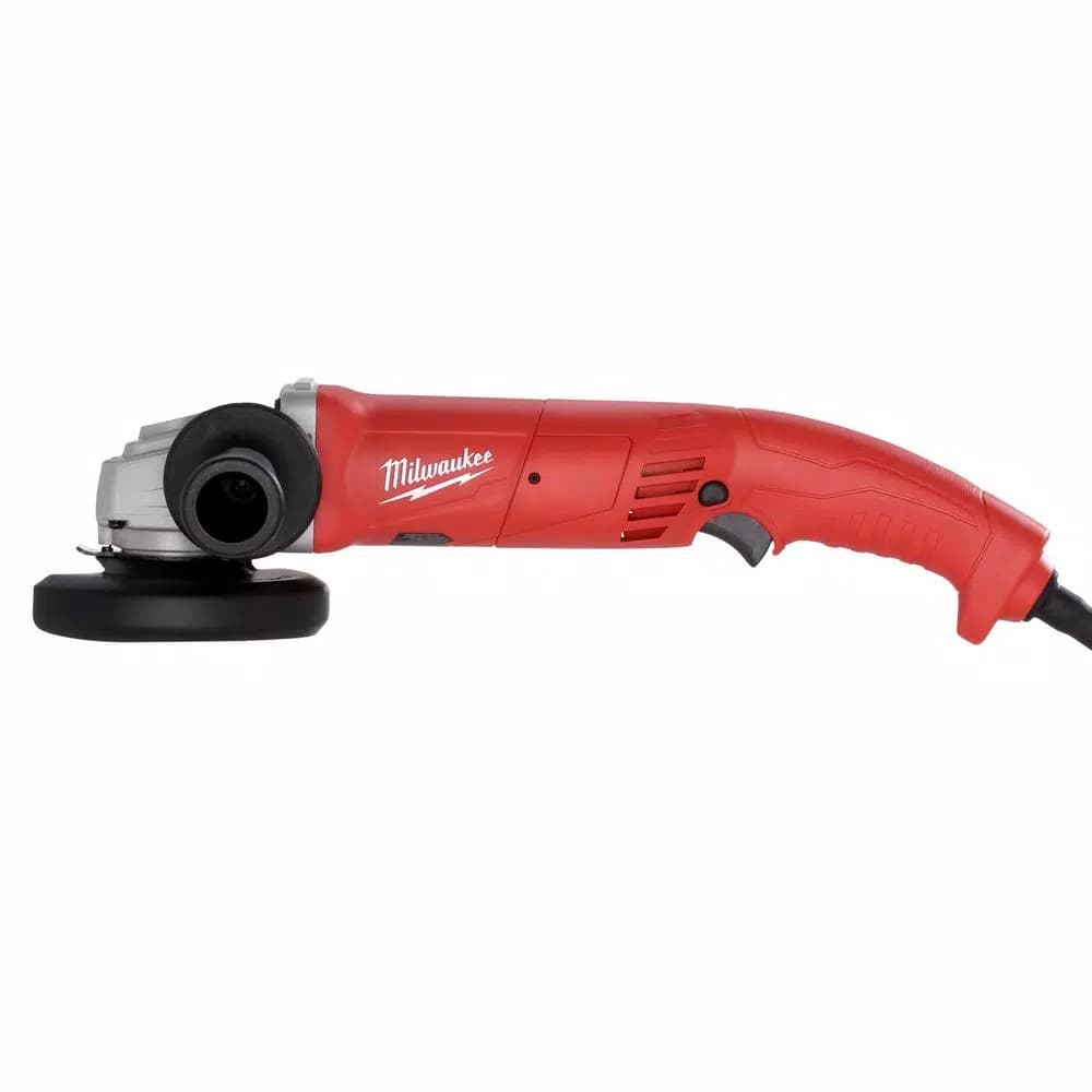 Milwaukee 6121-30 4.5 in. 11 Amp Small Angle Grinder with Lock-On Trigger Grip