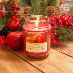 LUMABASE Holiday Scented Candle Collection - 3 Pack 18 oz. Glass Apothecary Jars thumbnail 3