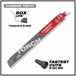 Milwaukee Torch 9 in. 18 TPI Metal Cutting Reciprocating Saw Blades, 26-Pack thumbnail 3