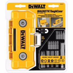 DEWALT Magnetic Tough Case Set with 15 Accessories and Magnetic Holder thumbnail 1