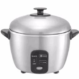 SPT 3-Cup Stainless Steel Rice Cooker and Steamer, 535W thumbnail 1