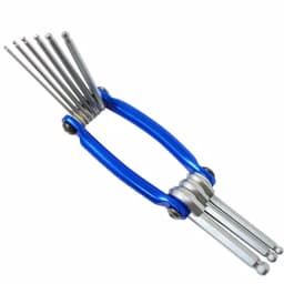 Best Value 9-Piece SAE Foldable Ball Point Hex Key Set, Anodized Aluminum thumbnail 2