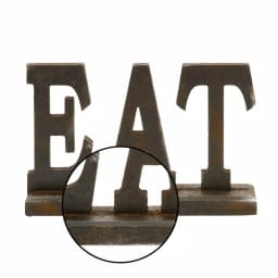 LITTON LANE Home and Hearth 12 in. x 8 in. EAT Wood Sign - Rustic Kitchen Decor thumbnail 3