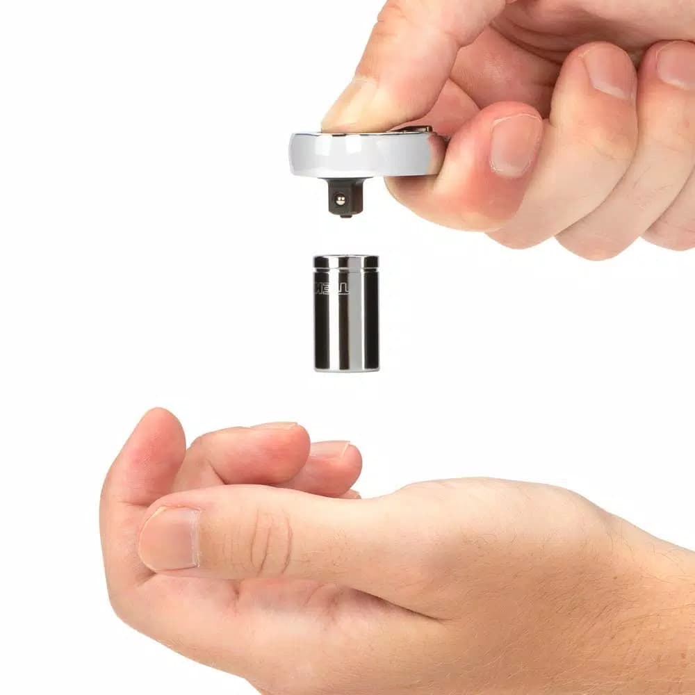 Tekton 1/4 in. Drive 3 in. 90-Tooth Quick-Release Stubby Ratchet