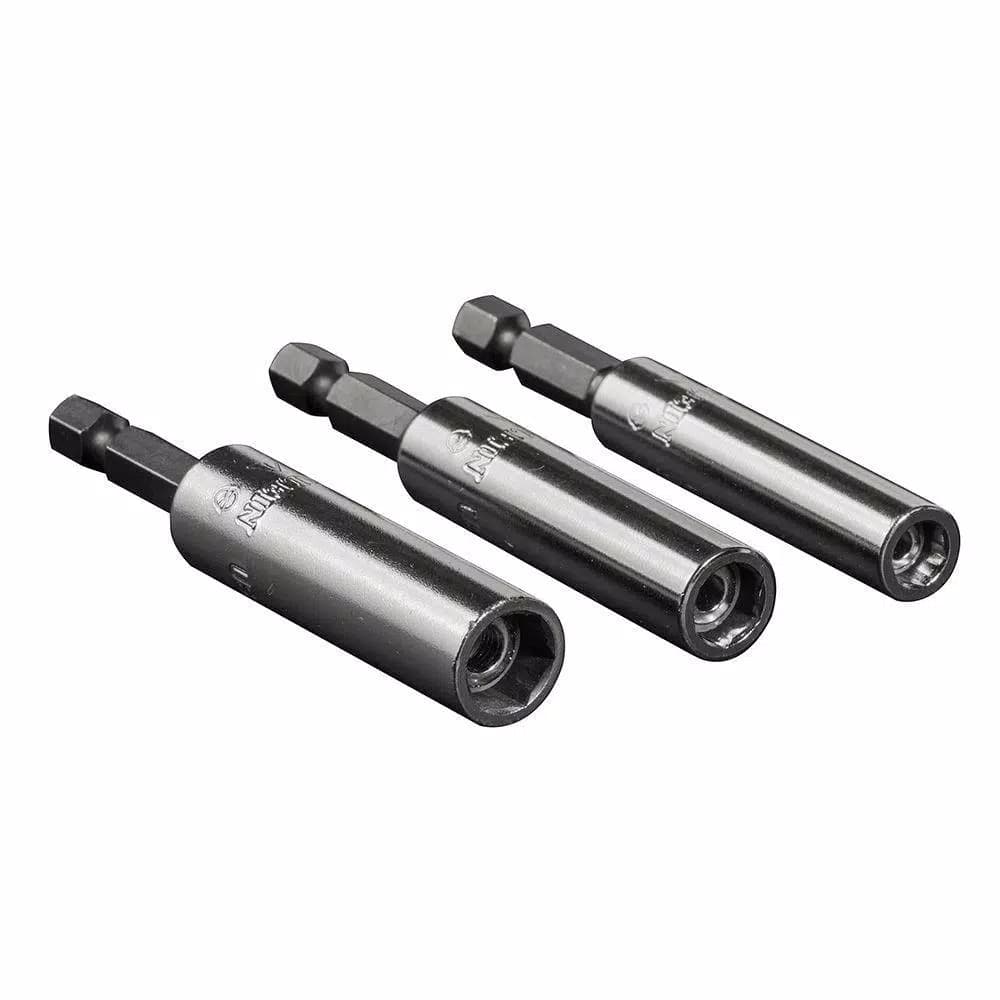 Klein Tools 3-Piece Hollow Shaft Magnetic Nut Driver Set, 1/4 in. Hex Quick Connect, Impact Rated