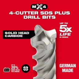 Milwaukee MX4 SDS-Plus 4-Cutter Carbide Drill Bit, 5/16 in. x 12 in. thumbnail 4