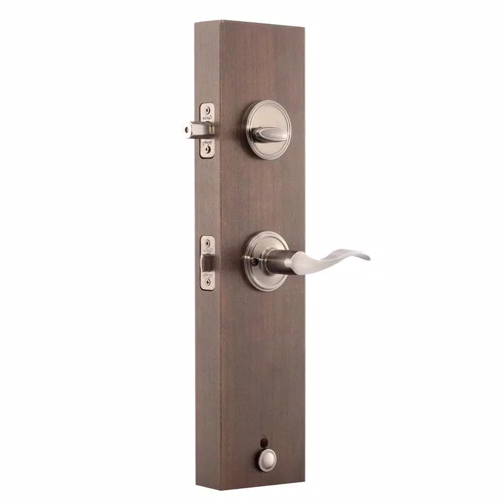 Copper Creek Colonial Handleset with Waverlie Lever Trim, Antique Nickel