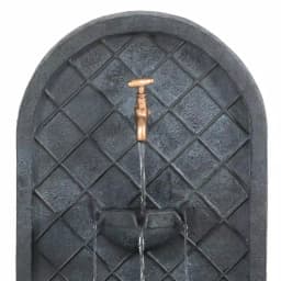 Sunnydaze Decor Messina Resin Outdoor Wall Fountain, Lead Finish Electric Water Feature thumbnail 4