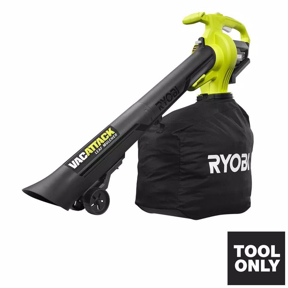 RYOBI 40V VAC ATTACK Cordless Leaf Vacuum and Mulcher, Tool Only