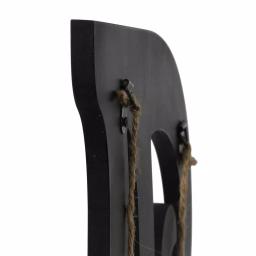 Decor Therapy 20 in. Black Script Letter A Matte MDF Wall Decor thumbnail 4
