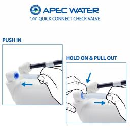 APEC Water Systems 1/4 in. Quick Connect Check Valve for APEC Reverse Osmosis Water Filtration Systems thumbnail 3