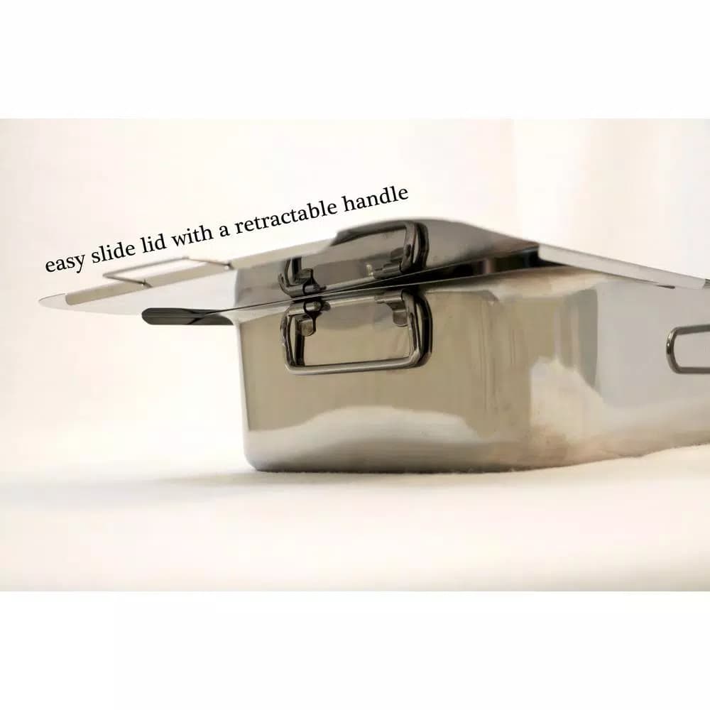 ExcelSteel 4-Piece Stainless Steel Stovetop Smoker Specialty Set