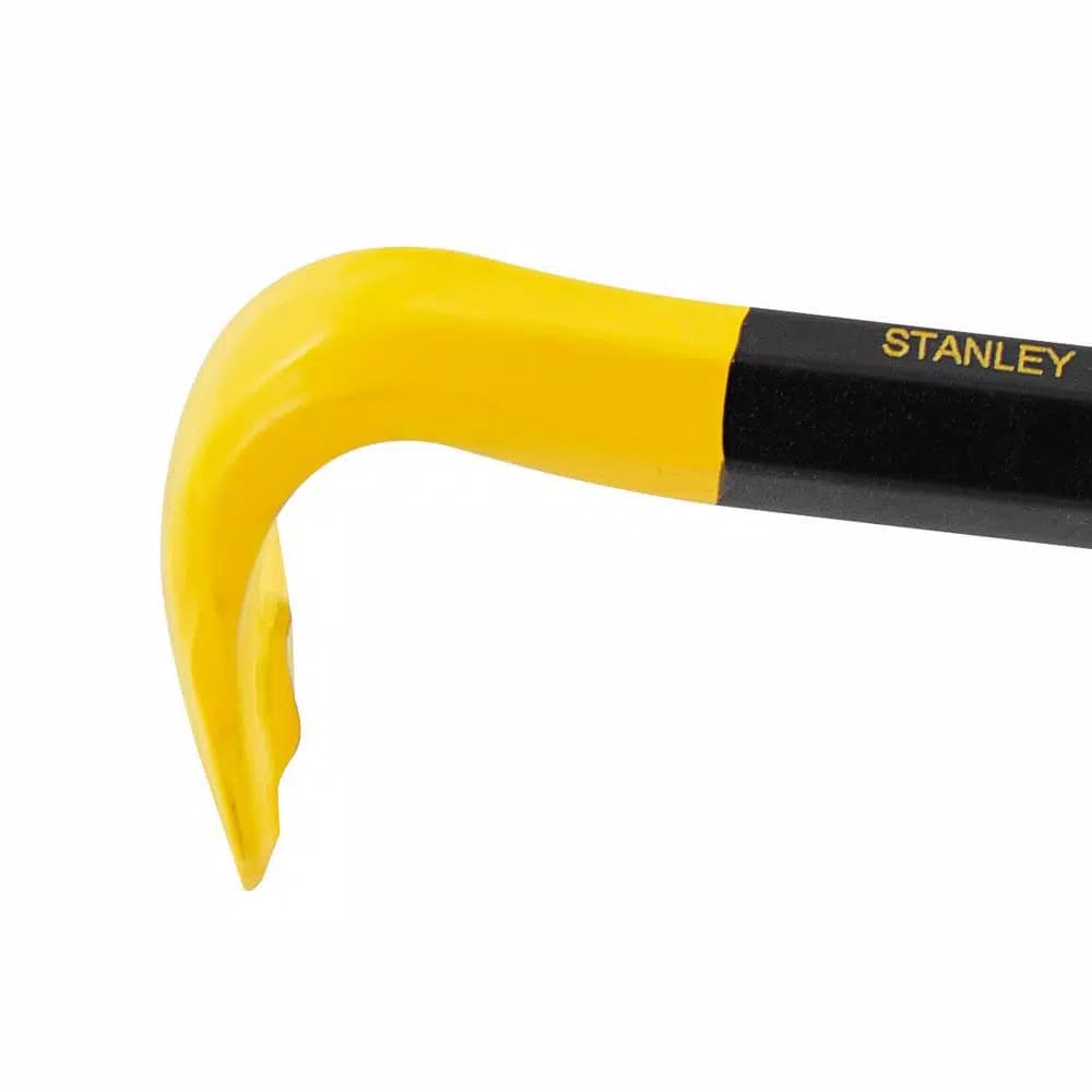Stanley 10 in. Nail Claw Wrecking Bar with Dual Nail Slots
