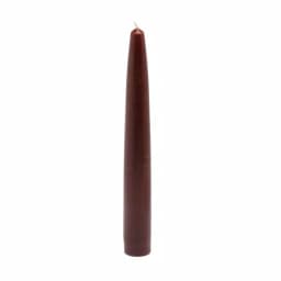 Zest Candle 6 in. Brown Taper Candles, Set of 12 thumbnail 1