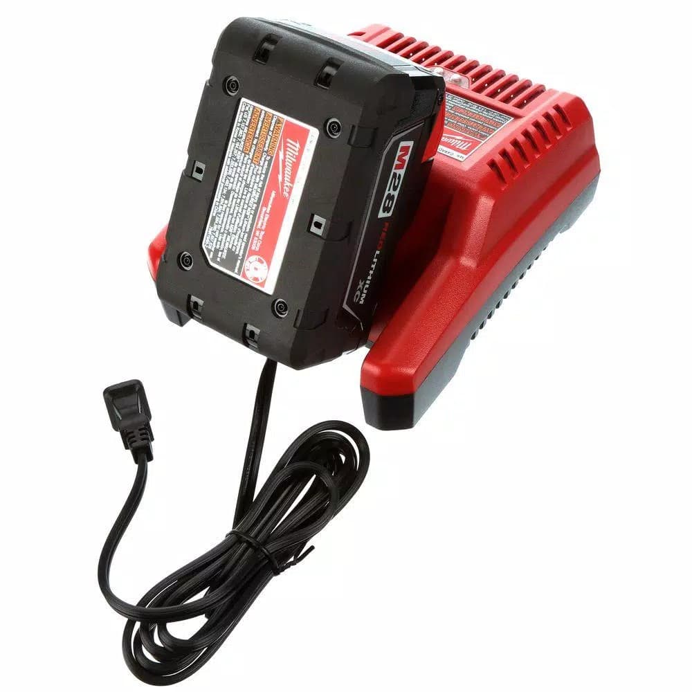 Milwaukee M28 28V Cordless 1/2 in. Hammer Drill Kit with Two 3.0 Ah Batteries and Charger
