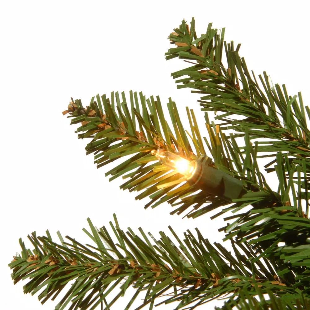 National Tree Company 7.5 ft. Kingswood Fir Pencil Artificial Christmas Tree with 350 Warm White Clear Lights