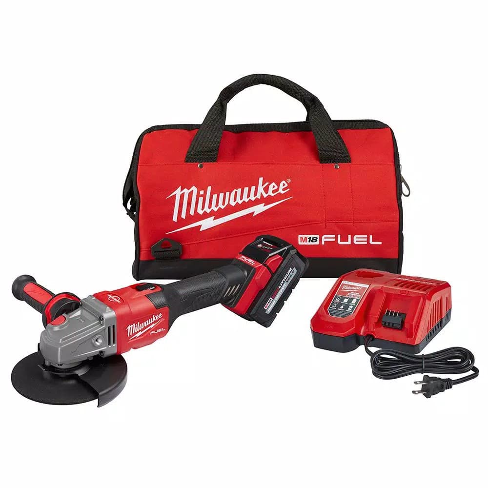 Milwaukee M18 FUEL 4-1/2 in. to 6 in. Braking Angle Grinder Kit with 6.0 Ah Battery and Charger