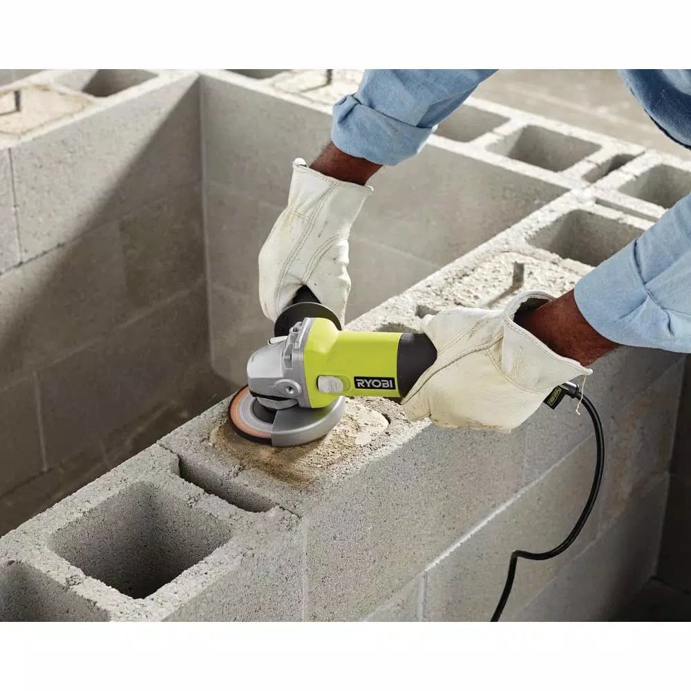 RYOBI 5.5 Amp Corded 4-1/2 in. Angle Grinder, 11,000 RPM