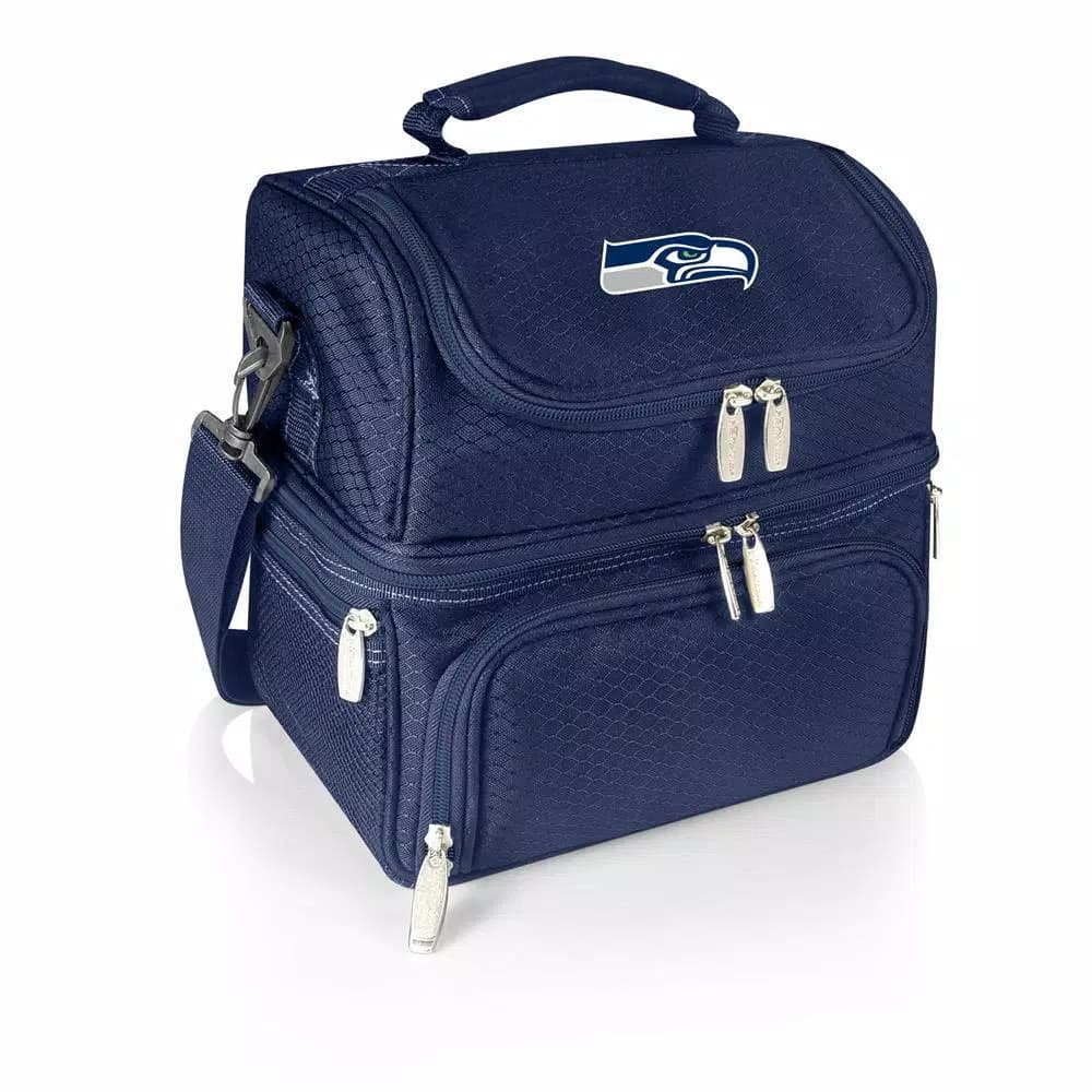 ONIVA Pranzo Seattle Seahawks Navy Insulated Lunch Bag with Cutlery Set