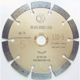 Whirlwind USA 5 in. Segmented Diamond Blade for Concrete, Stone, Brick, and Masonry thumbnail 1