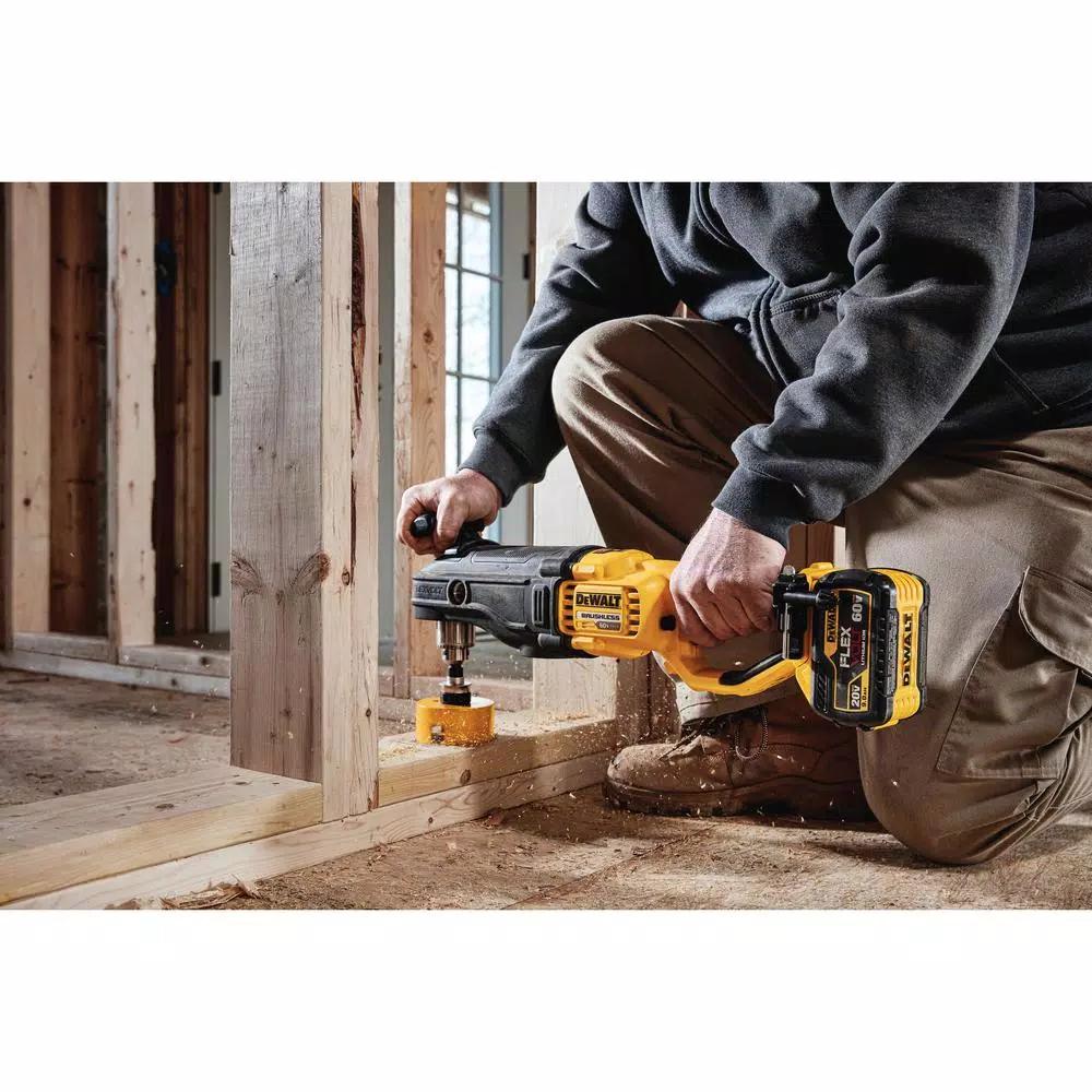 DEWALT DCD470 60V MAX FLEXVOLT Cordless 1/2 in. Stud & Joist Drill with E-Clutch & 9 Ah Battery