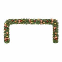 Home Accents Holiday Royal Easton 12 ft. Pre-Lit Artificial Christmas Garland with 70 Warm White LED Lights thumbnail 5