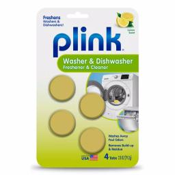 Plink Washer and Dishwasher Freshener and Cleaner Tablets, Lemon, 4-Count thumbnail 1