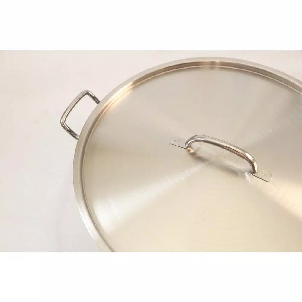 ExcelSteel Professional 35 qt. Stainless Steel Stock Pot with Lid, Induction Ready